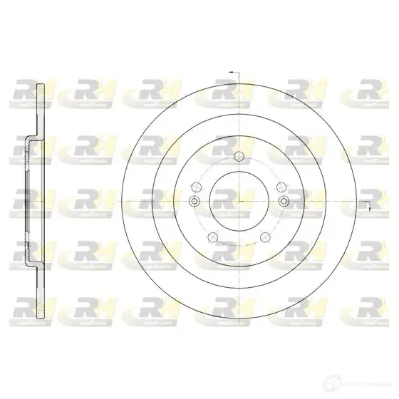 Тормозной диск ROADHOUSE DSX6143 700 61437.00 1461036 1FACQB изображение 0