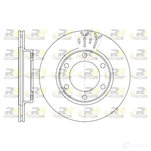 Тормозной диск ROADHOUSE XD6B5 DS X682410 1461879 6824.10