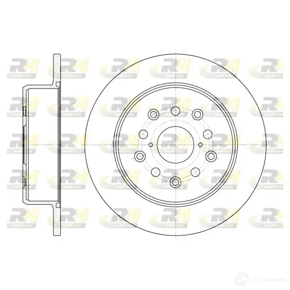 Тормозной диск ROADHOUSE 6752.00 1461813 D SX675200 VIZGU1 изображение 0