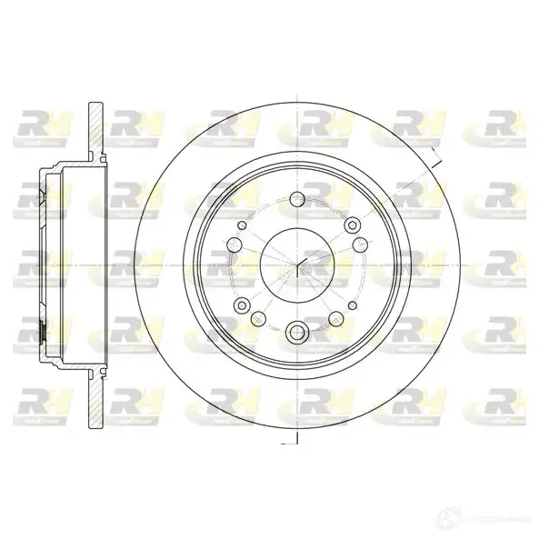 Тормозной диск ROADHOUSE 1461962 DSX6 91200 3V7ZU6 6912.00