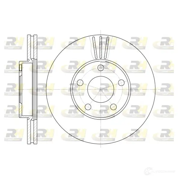 Тормозной диск ROADHOUSE AO67FU 1461619 6549.10 DSX65491 0