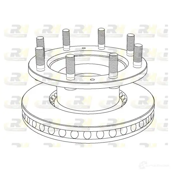 Тормозной диск ROADHOUSE 1021. 20 NSX1021.20 1462719 NSX102120