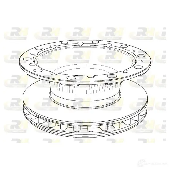Тормозной диск ROADHOUSE 1462816 N SX117020 NSX1170.20 E57TJZF