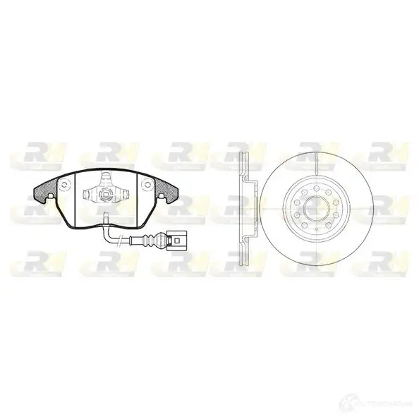 Комплект тормозных колодок и дисков ROADHOUSE R SX2103002 1462211 81030.02 CT6PWD изображение 0
