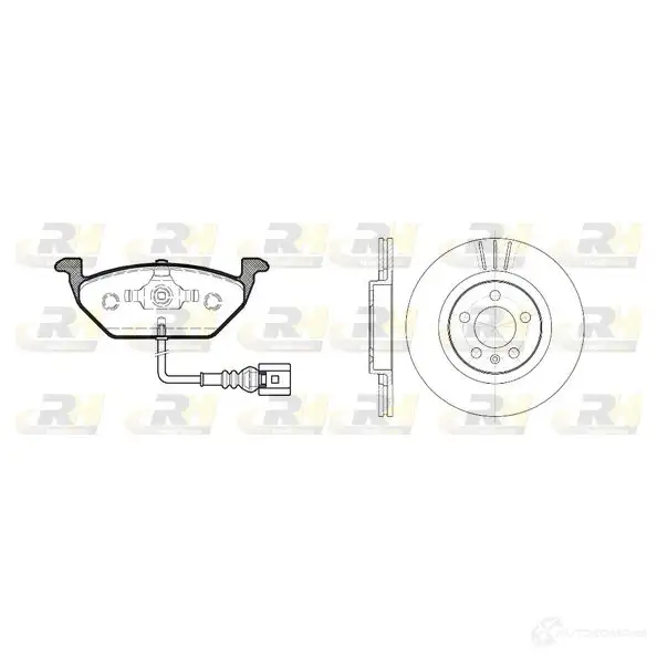 Комплект тормозных колодок и дисков ROADHOUSE RSX 863301 OKKD9 1462441 8633.01 изображение 3