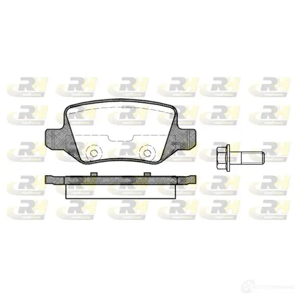 Тормозные колодки дисковые, комплект ROADHOUSE 231 38 D1358-8467 1459399 2818.00