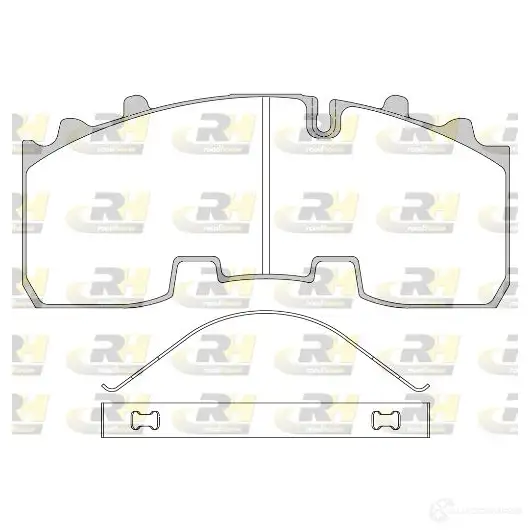 Тормозные колодки дисковые, комплект ROADHOUSE JSX 21556.00 29165 2 1556.00 1462631 изображение 0