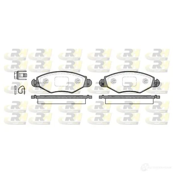 Тормозные колодки дисковые, комплект ROADHOUSE D11 43-8254 PSX264320 1459184 2643.20
