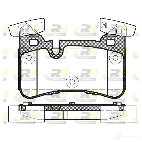 Тормозные колодки дисковые, комплект ROADHOUSE 1458046 PSX2142900 D1450 -8620 21429.00 изображение 0