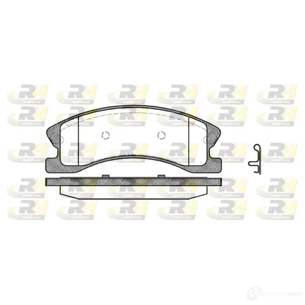 Тормозные колодки дисковые, комплект ROADHOUSE D945-784 6 2973.02 1459564 PSX297302