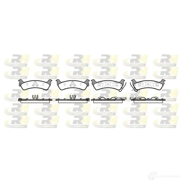Тормозные колодки дисковые, комплект ROADHOUSE D666-750 2A 2629.02 PSX262902 1459162 изображение 0