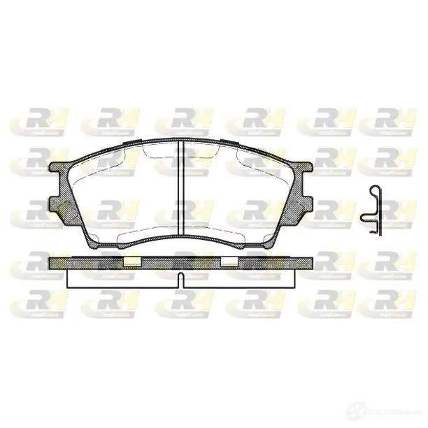 Тормозные колодки дисковые, комплект ROADHOUSE 2491.00 D643-7520 21 571 1458977