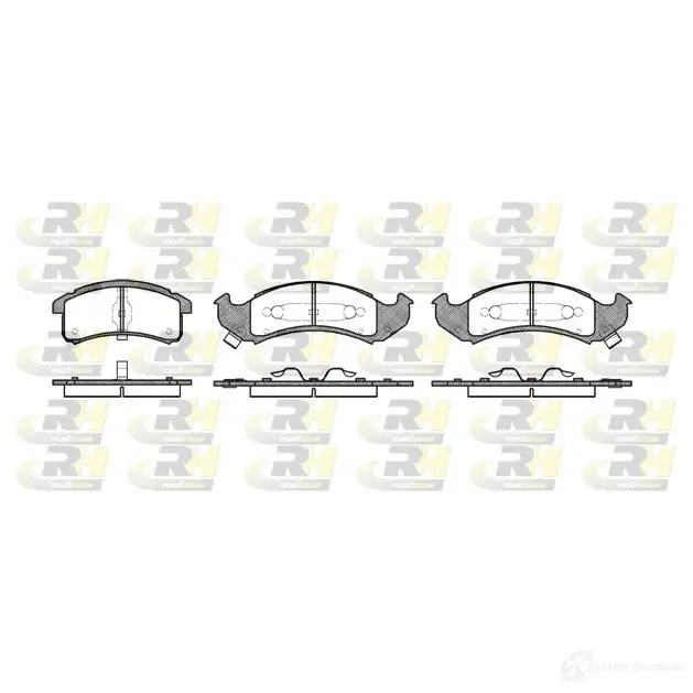 Тормозные колодки дисковые, комплект ROADHOUSE D623- 7384 PSX256900 1459057 2569.00