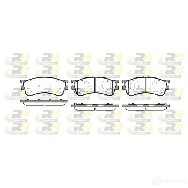 Тормозные колодки дисковые, комплект ROADHOUSE GUGIE3P P SX241552 2415.52 1458864