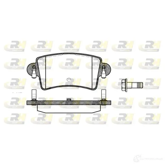 Тормозные колодки дисковые, комплект ROADHOUSE 2833.00 2 3669 D1205-8325 1459412