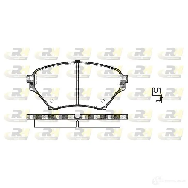 Тормозные колодки дисковые, комплект ROADHOUSE PSX285002 D8 90-7768 2850.02 1459440