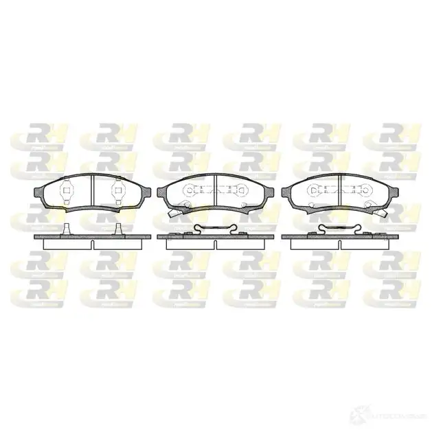 Тормозные колодки дисковые, комплект ROADHOUSE D376-726 5A PSX253102 1459018 2531.02