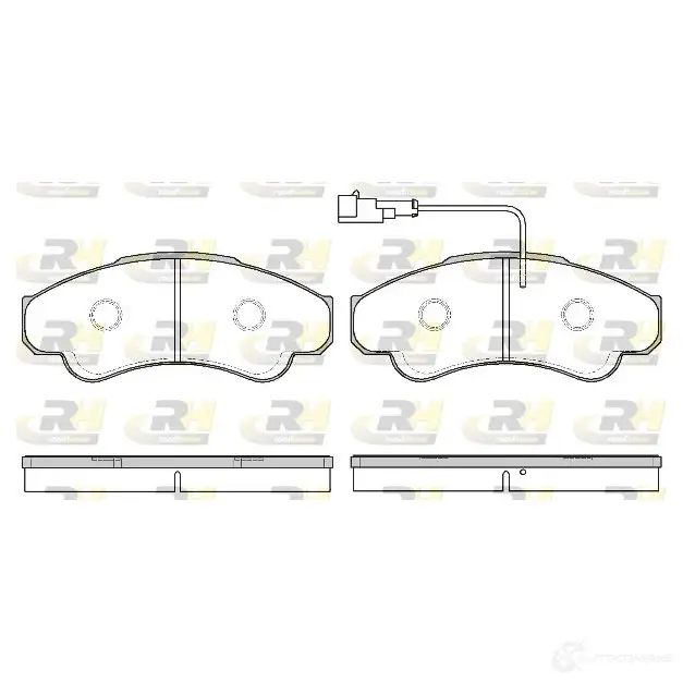 Тормозные колодки дисковые, комплект ROADHOUSE 23919 1193919040 2959.11 2 3858