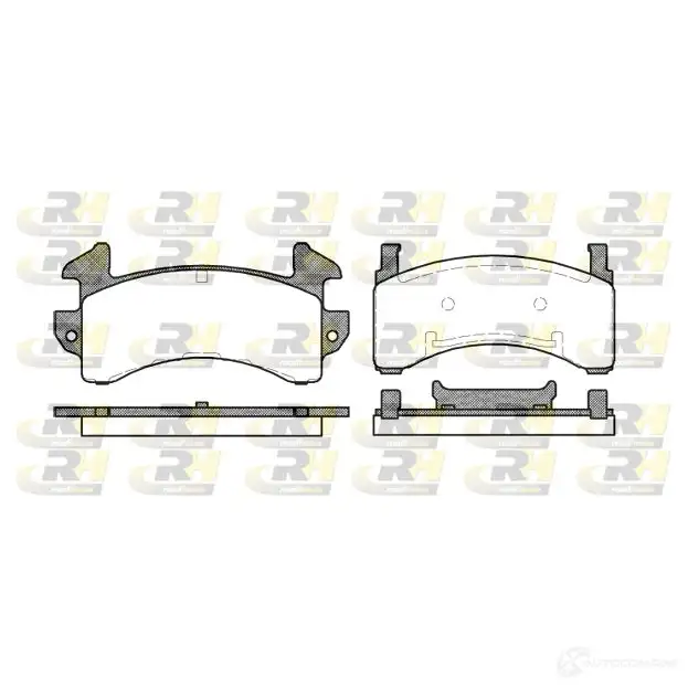 Тормозные колодки дисковые, комплект ROADHOUSE D202 -7070A 2543.00 PSX254300 1459030 изображение 0