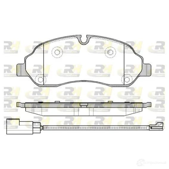 Тормозные колодки дисковые, комплект ROADHOUSE 1458258 21602.02 220 34 D1774-9004 изображение 0