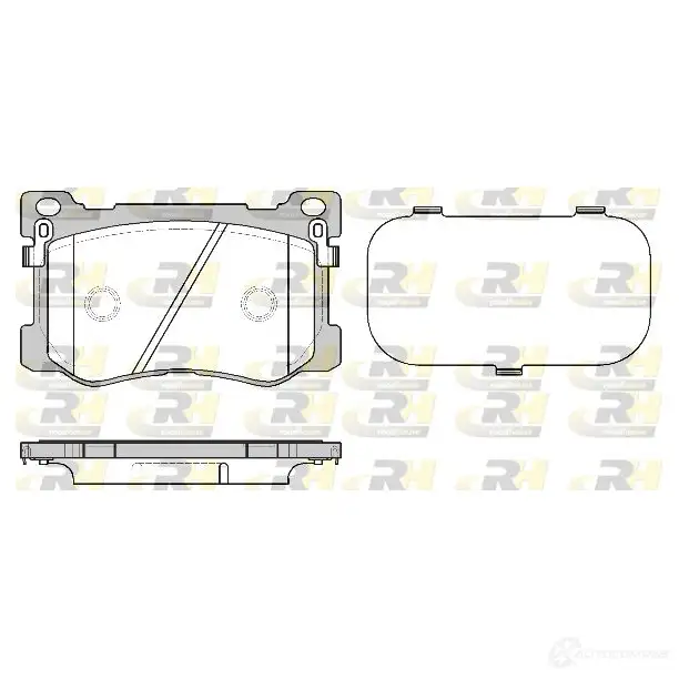 Тормозные колодки дисковые, комплект ROADHOUSE D1799-9030 1458124 21475.12 2217 6
