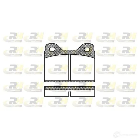 Тормозные колодки дисковые, комплект ROADHOUSE 2073.00 1457514 D108-777 2012 6 изображение 0