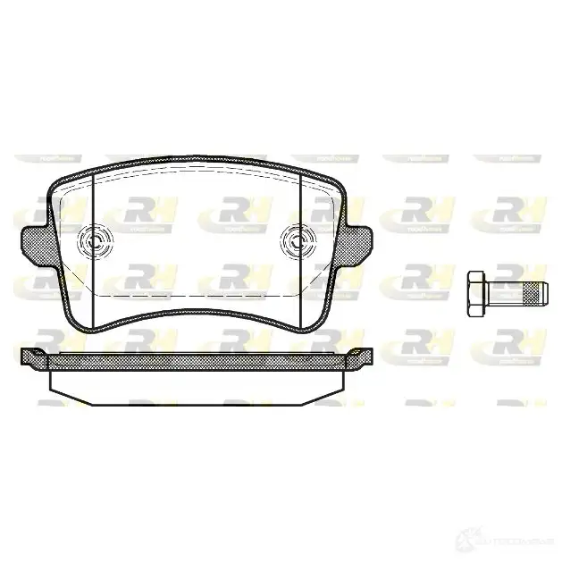 Тормозные колодки дисковые, комплект ROADHOUSE 2460 6 1457929 D1386-8494 21343.00