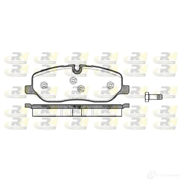 Тормозные колодки дисковые, комплект ROADHOUSE 24 191 21158.00 D1098-8202 1457703 изображение 0