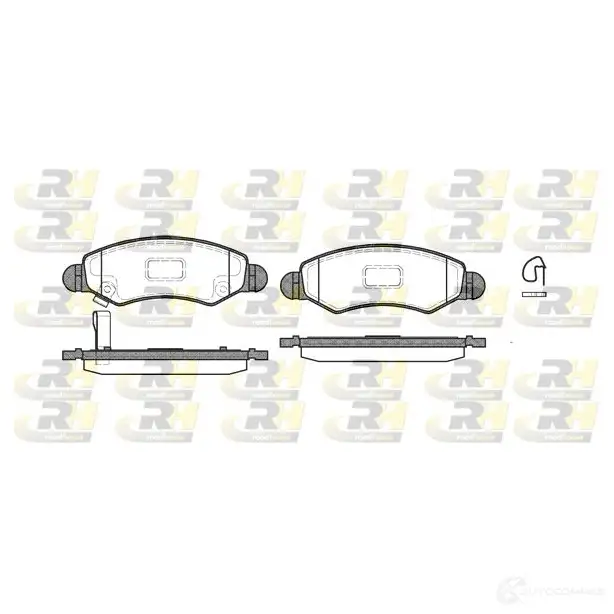 Тормозные колодки дисковые, комплект ROADHOUSE PS X270221 8I1K5 1459263 2702.21 изображение 0