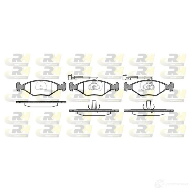 Тормозные колодки дисковые, комплект ROADHOUSE 2196 2 23775 2281.32 1458598 изображение 0