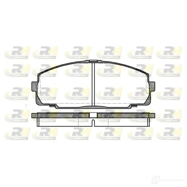 Тормозные колодки дисковые, комплект ROADHOUSE D1434-8552 2146 8 1458873 2421.00