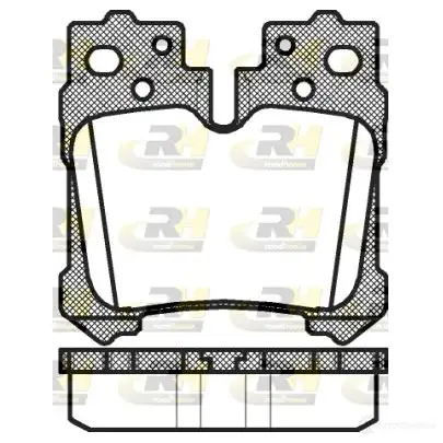 Тормозные колодки дисковые, комплект ROADHOUSE 1457903 D1283-8399 24 244 21321.00 изображение 0