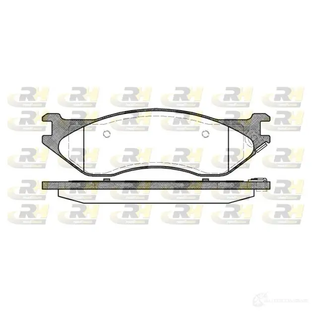 Тормозные колодки дисковые, комплект ROADHOUSE 2887.04 1193918918 D966-7774 D897-777 4