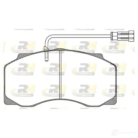 Тормозные колодки дисковые, комплект ROADHOUSE 266 1.40 JSX 2661.40 29077 1462665 изображение 0