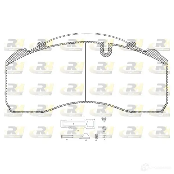 Тормозные колодки дисковые, комплект ROADHOUSE 29093 1462669 JSX 2814.80 2 814.80 изображение 0
