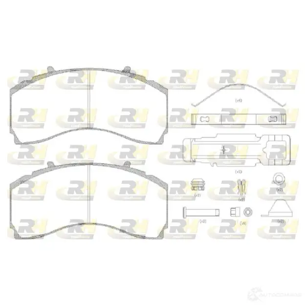 Тормозные колодки дисковые, комплект ROADHOUSE 29246 JSX 21480.80 2 1480.00 1462623