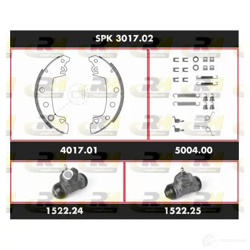 Тормозные колодки и цилиндры ROADHOUSE SPK 3017.02 1462883 I2WNIG SSX30170 2 изображение 0