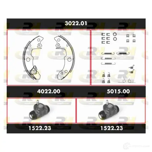 Тормозные колодки и цилиндры ROADHOUSE SS X302201 GY373L 1462886 SPK 3022.01 изображение 0