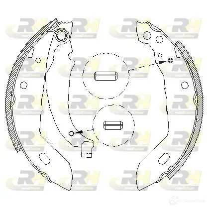Тормозные колодки ROADHOUSE 1459950 B6GERY ZSX40830 0 4083.00
