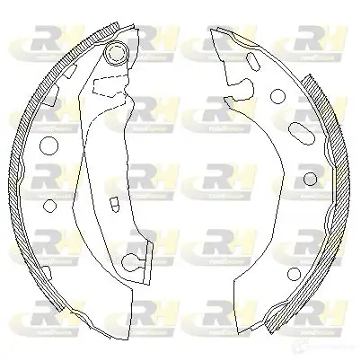 Тормозные колодки ROADHOUSE 1460327 4507.01 ZSX 450701 UA22PUJ
