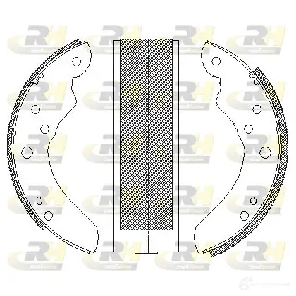 Тормозные колодки ROADHOUSE GDH411P ZSX4 21400 1460115 4214.00