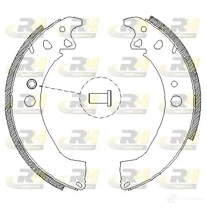 Тормозные колодки ROADHOUSE ZSX45 0200 4502.00 H2CI4D 1460321