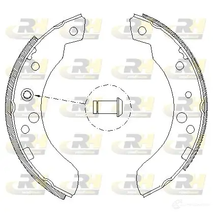 Тормозные колодки ROADHOUSE 1459990 ZS X411100 H45N7K0 4111.00 изображение 0