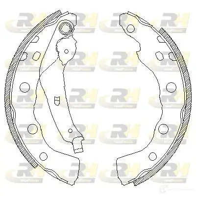 Тормозные колодки ROADHOUSE 1459919 4059.00 2PKVKE ZSX40590 0