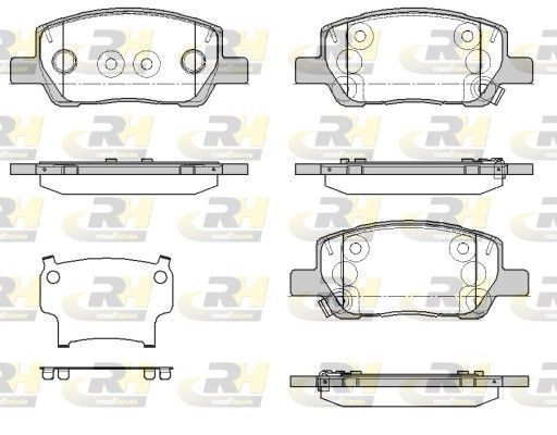 Тормозные колодки дисковые, комплект ROADHOUSE MZ 1SI1G 1439898998 21974.02 изображение 0