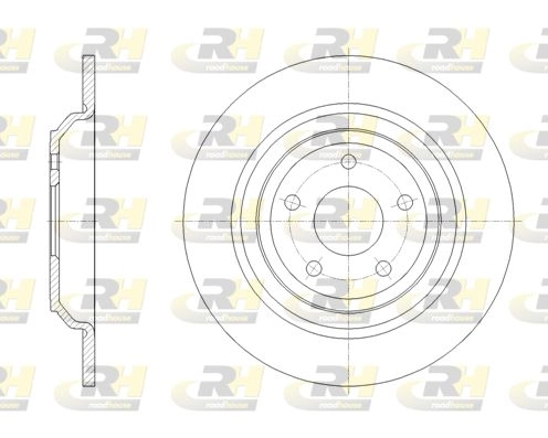 Тормозной диск ROADHOUSE U 9465RG 62095.00 1440219096 изображение 0