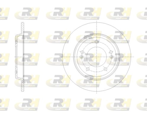 Тормозной диск ROADHOUSE 62102.00 HK3S U 1440219103 изображение 0