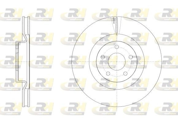 Тормозной диск ROADHOUSE HBM1 A7E 62558.10 1440219182