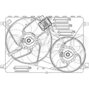 Вентилятор радиатора двигателя DOGA 3591078 ERO035 3EKV 8 TOCDYK3 изображение 0