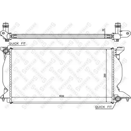 Радиатор охлаждения двигателя STELLOX QCP IX4D 10-25514-SX T3C9AI 3598925